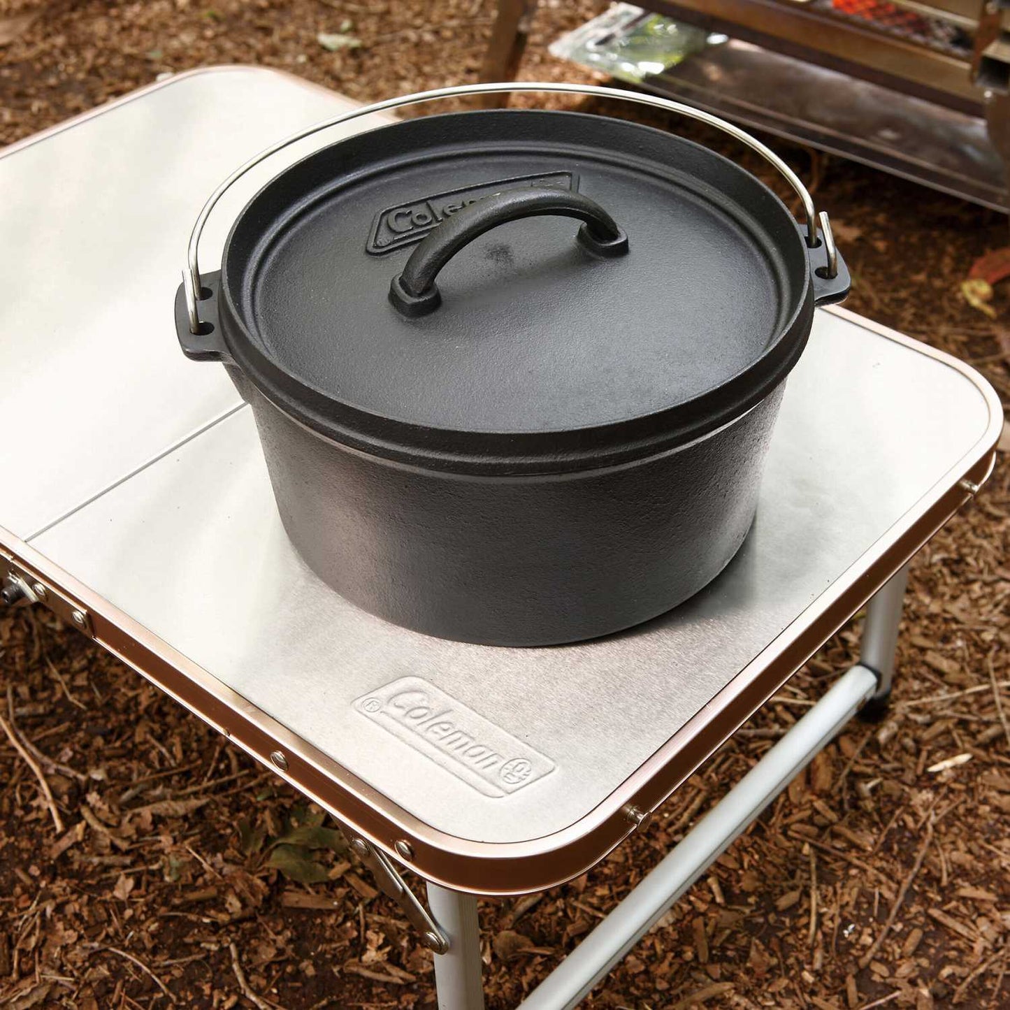 【Coleman】ステンレスファイアーサイドテーブル 60%OFF
