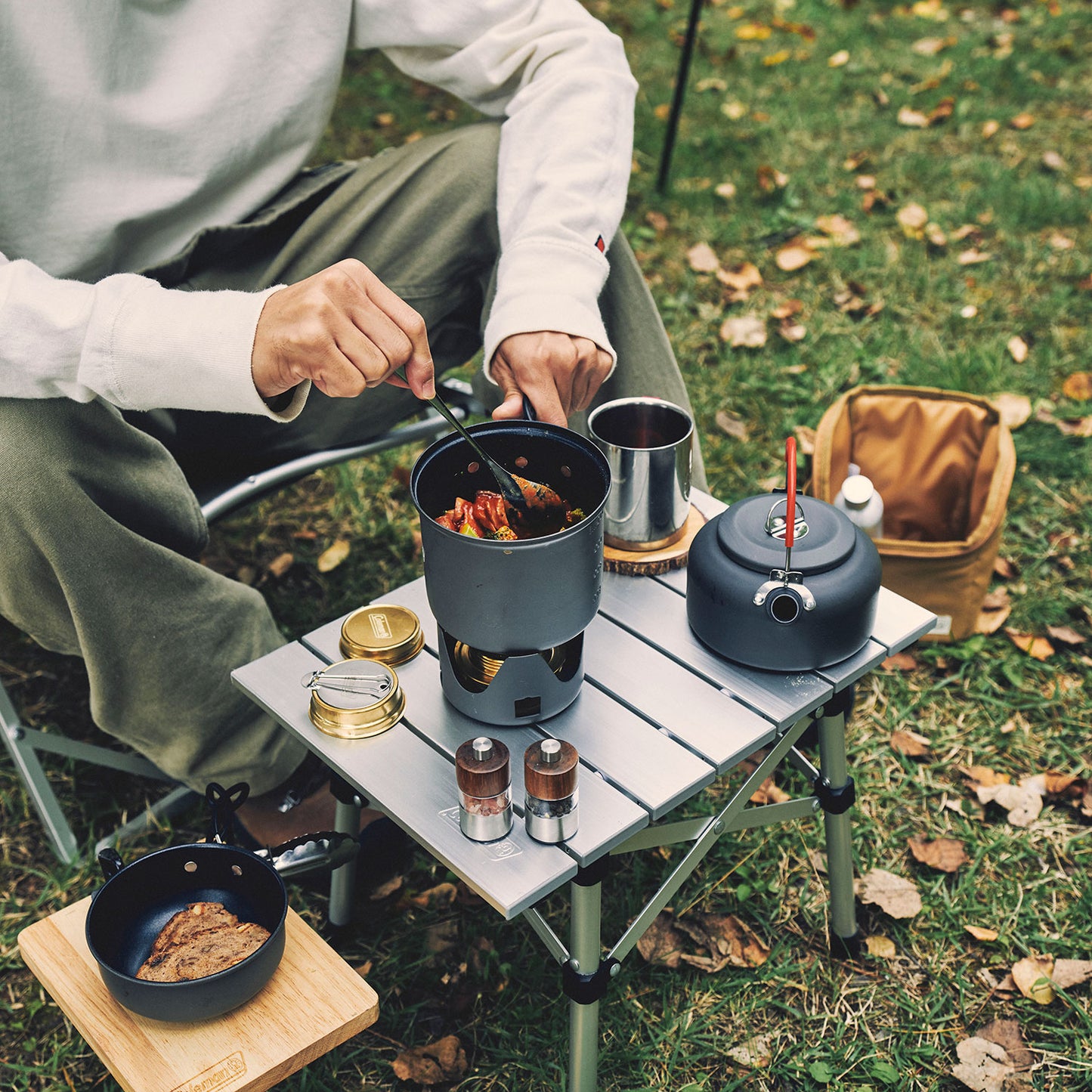 【Coleman】コンパクトアルコールバーナー&クッカーセット 60%OFF