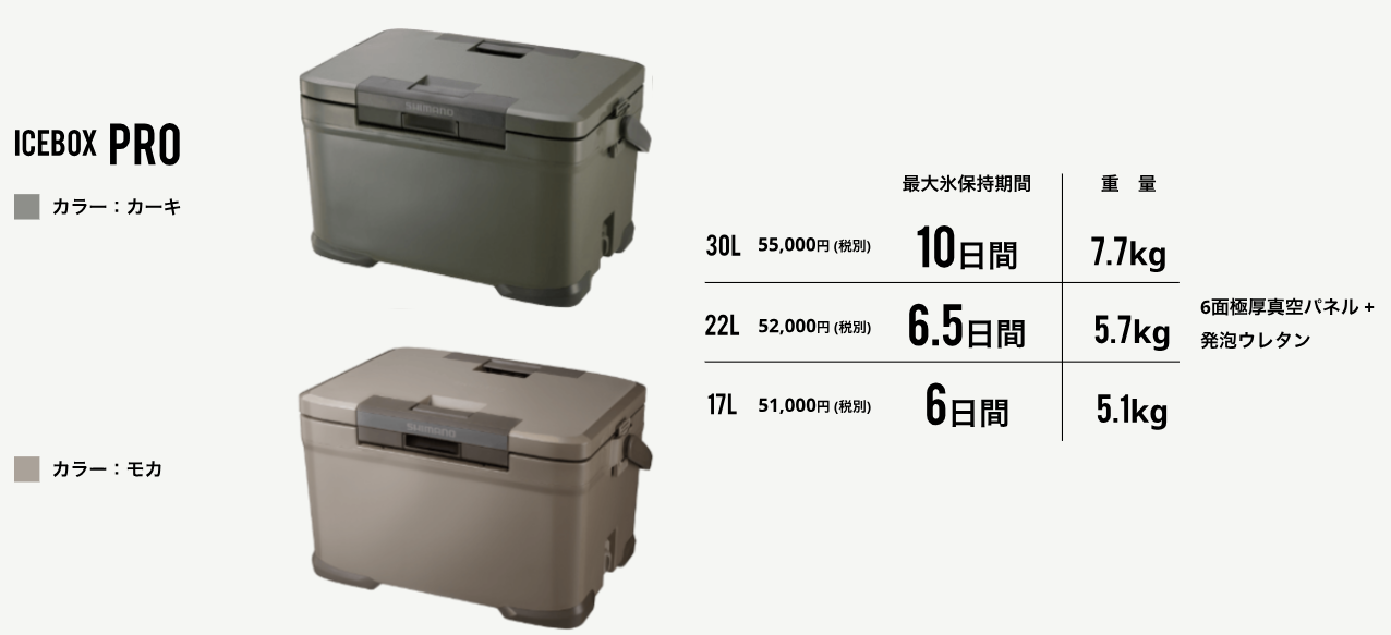 【SHIMANO】ICE BOX PRO 30L  カーキ モカ