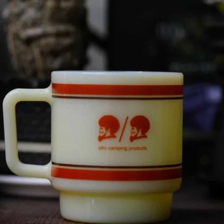 neru design works】AFRO MILK GLASS neru ver – CROSS ORANGE neru design works】AFRO MILK GLASS neru ver – CROSS ORANGE
