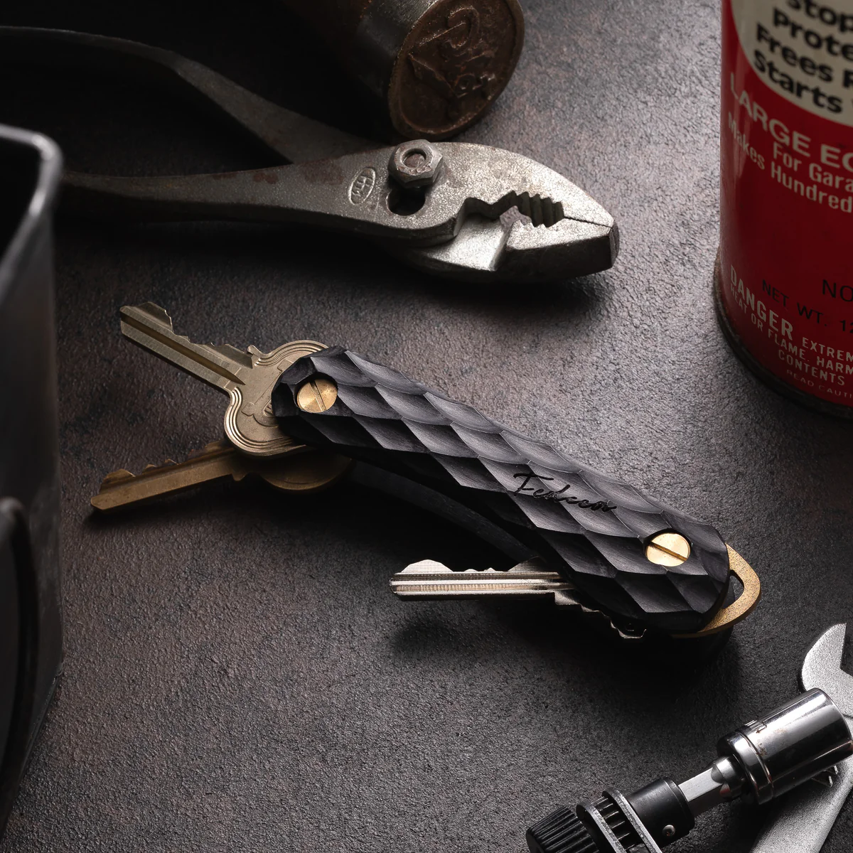 【FEDECA】 KEY ORGANIZER キーオーガナイザー 名栗イペ/名栗ブラック