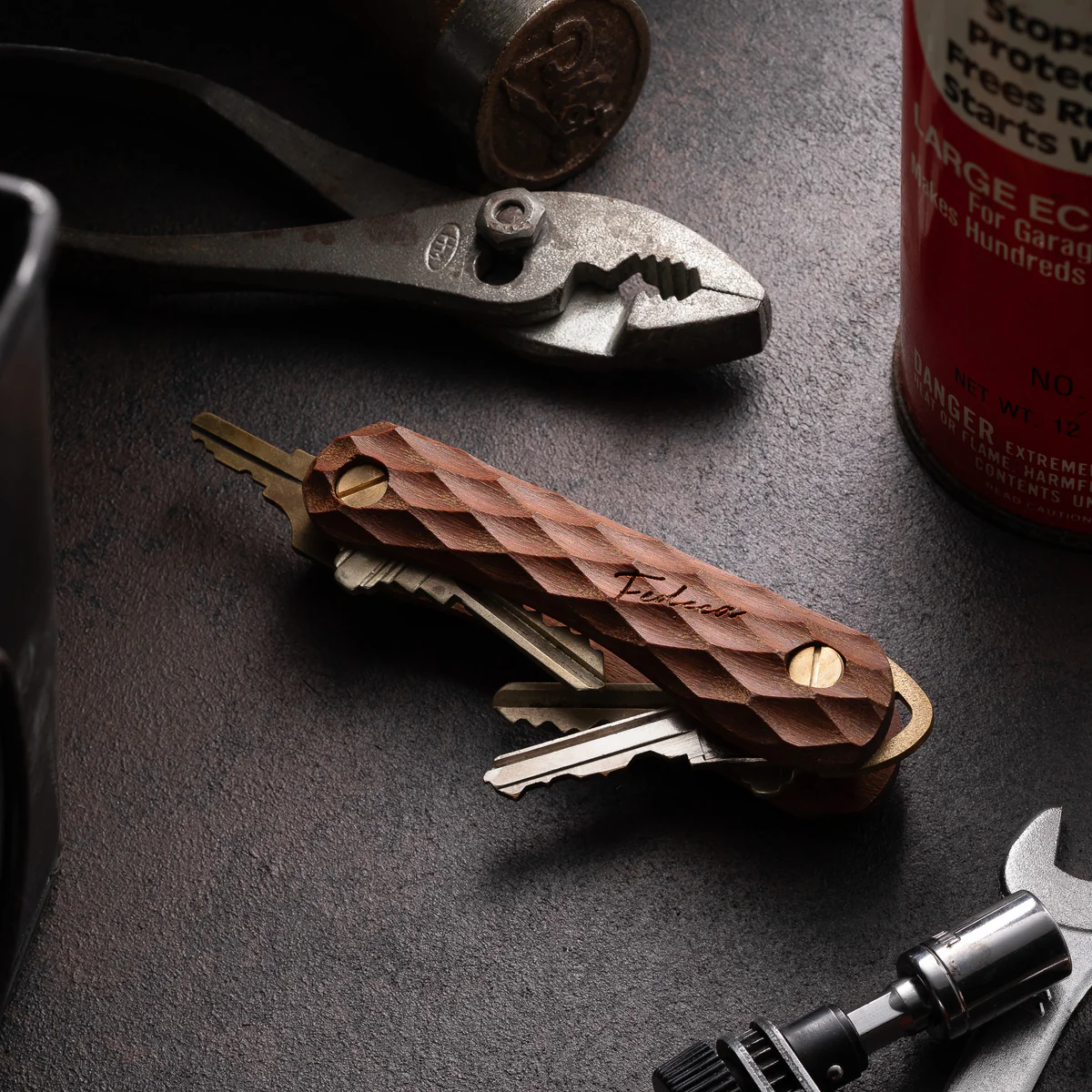 【FEDECA】 KEY ORGANIZER キーオーガナイザー 名栗イペ/名栗ブラック