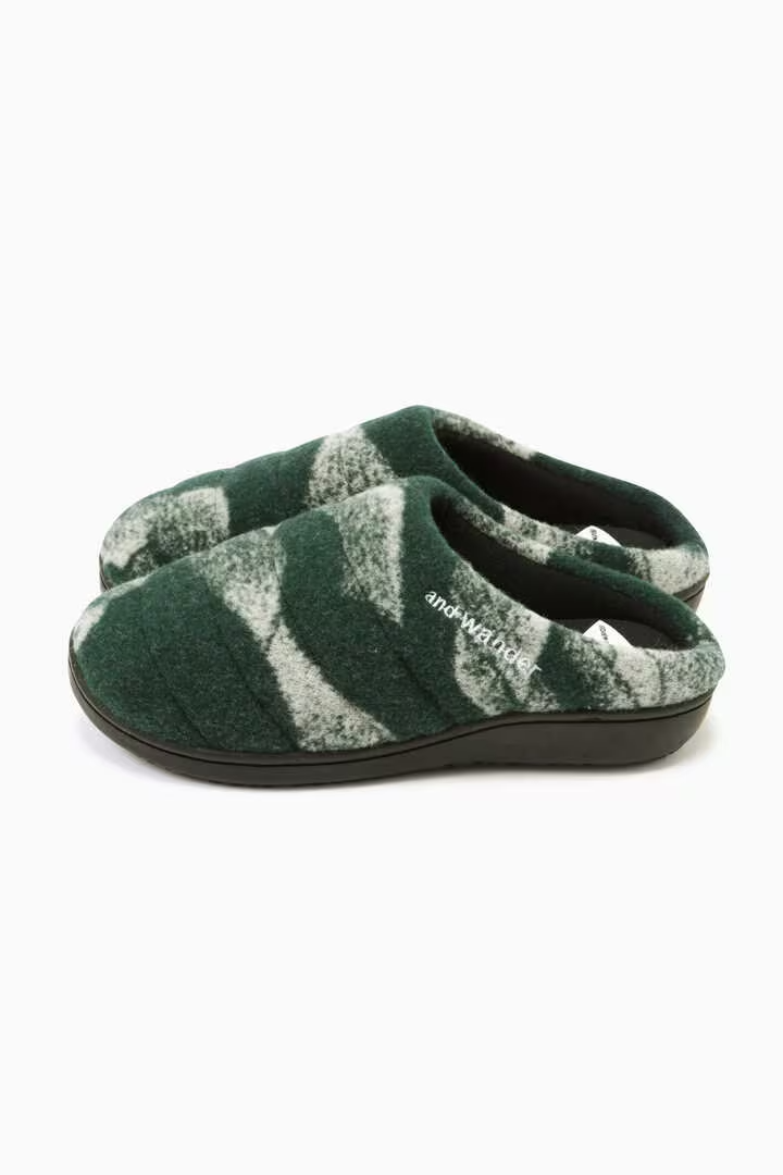 【and wander】SUBU × and wander mountain camo wool permanent sandal 30%OFF