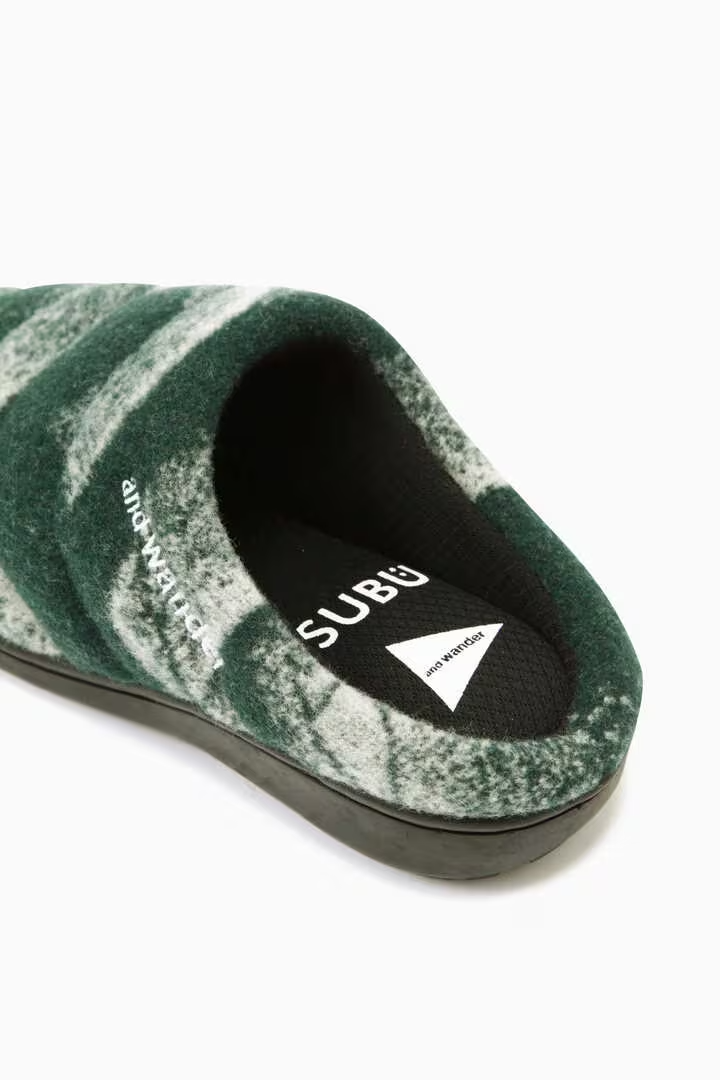【and wander】SUBU × and wander mountain camo wool permanent sandal 30%OFF