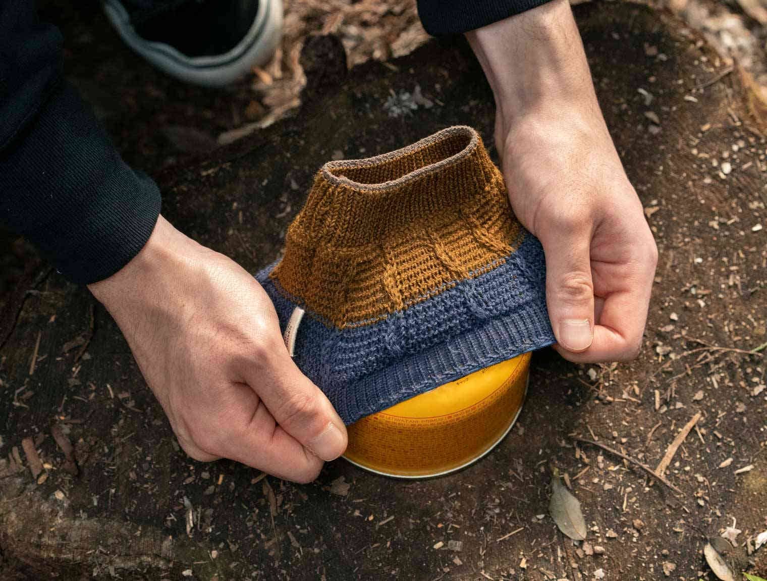 【HIGHMOUNT】五泉ニットでつつむOD缶カバー ※40%off