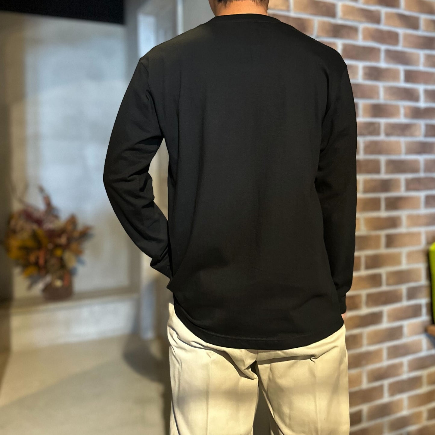 【CROSS ORANGE】アウトドアモンスター オリジナル ロングスリーブTシャツ(ブラック)