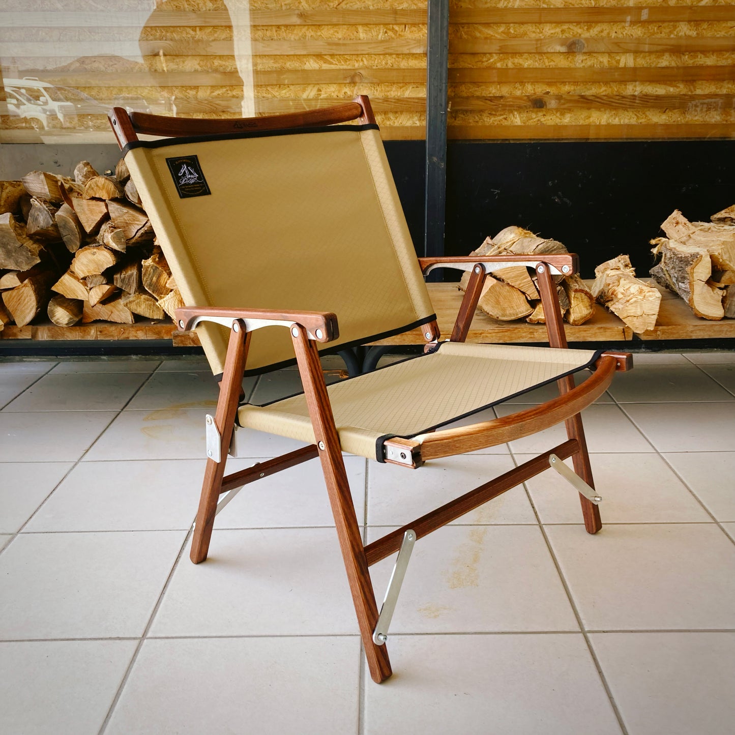 【BLACK DESIGN】Wood Chair Low - Lattice