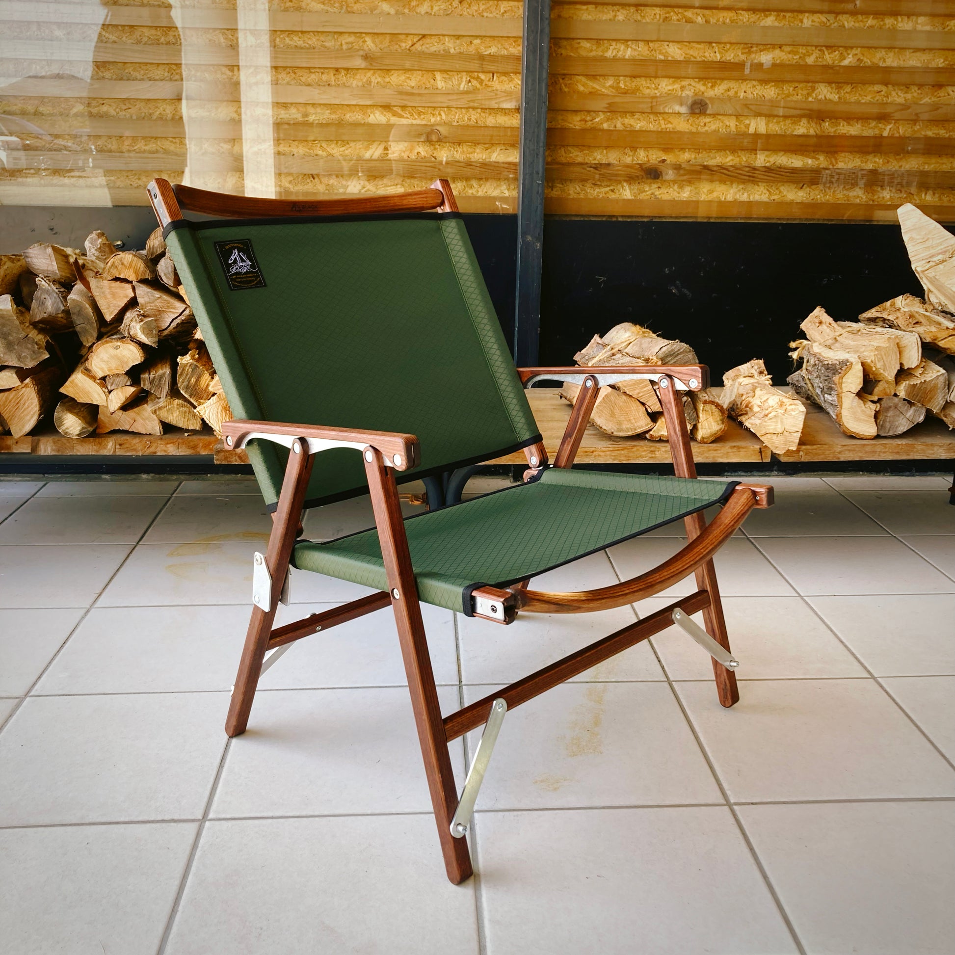 【BLACK DESIGN】Wood Chair Low - Lattice