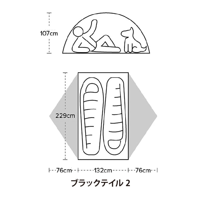 【Big Agnes】ブラックテイル 2 グリーン 30%OFF