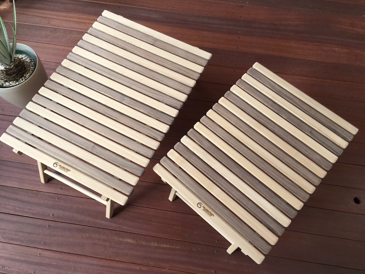 【CAMP★MANIA PRODUCTS】 COMPACT LO TABLE (M) walnut mix ※30%OFF