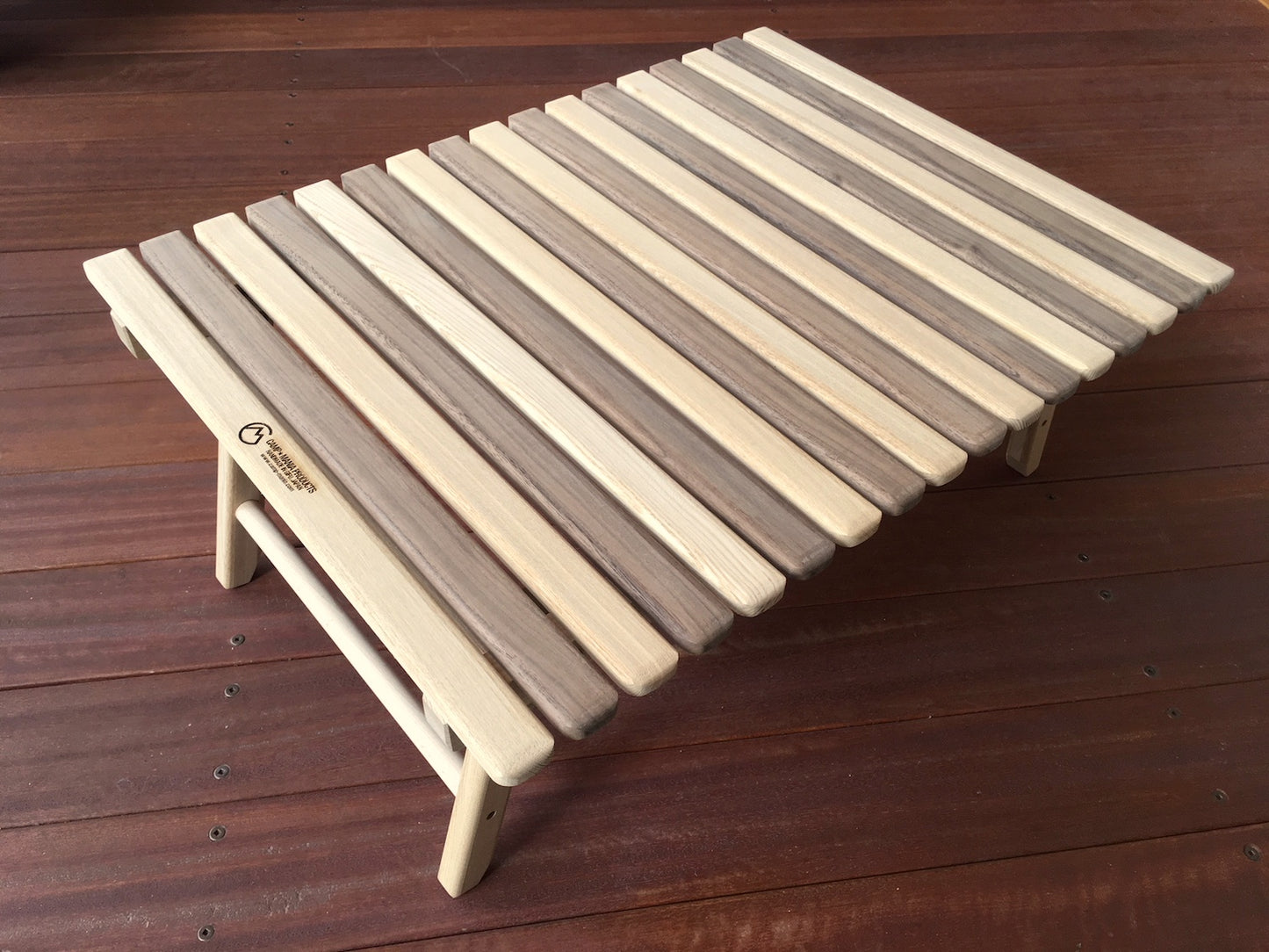 【CAMP★MANIA PRODUCTS】 COMPACT LO TABLE (M) walnut mix ※30%OFF