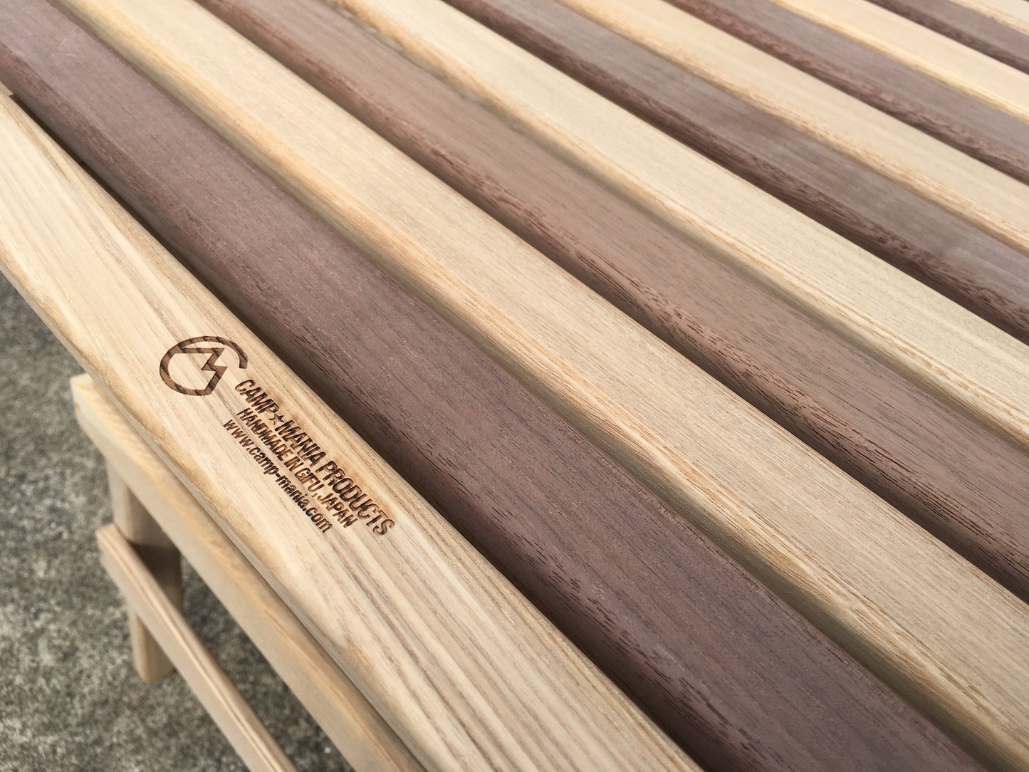 【CAMP★MANIA PRODUCTS】 COMPACT MID TABLE (M) walnut mix