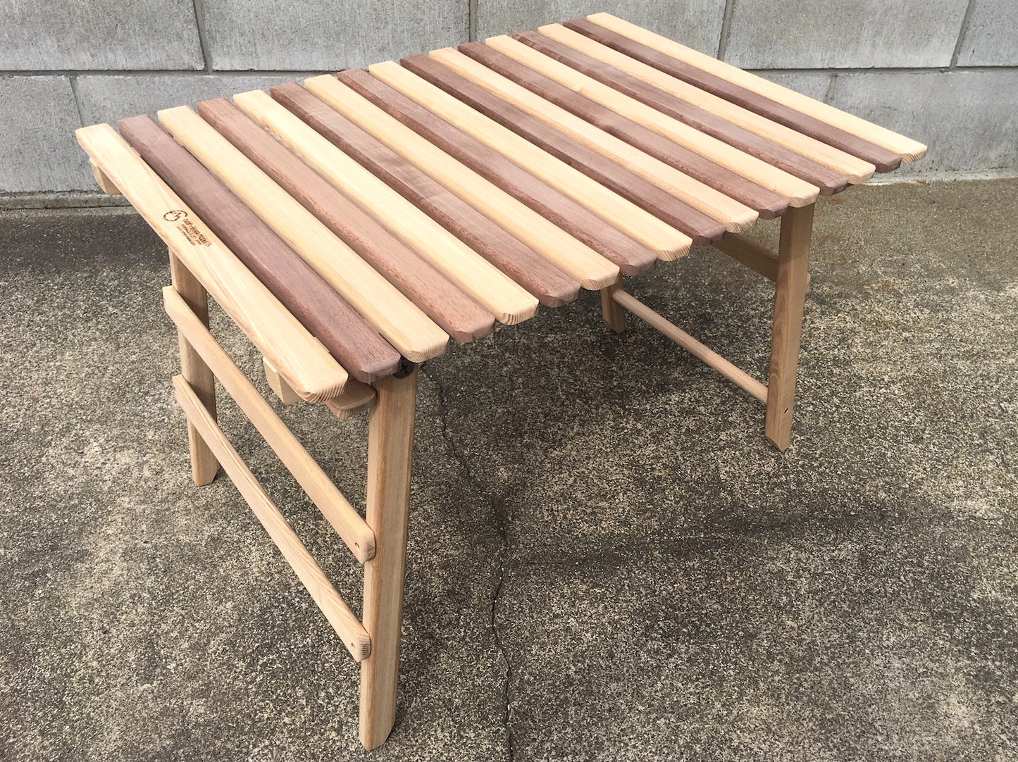 【CAMP★MANIA PRODUCTS】 COMPACT MID TABLE (M) walnut mix