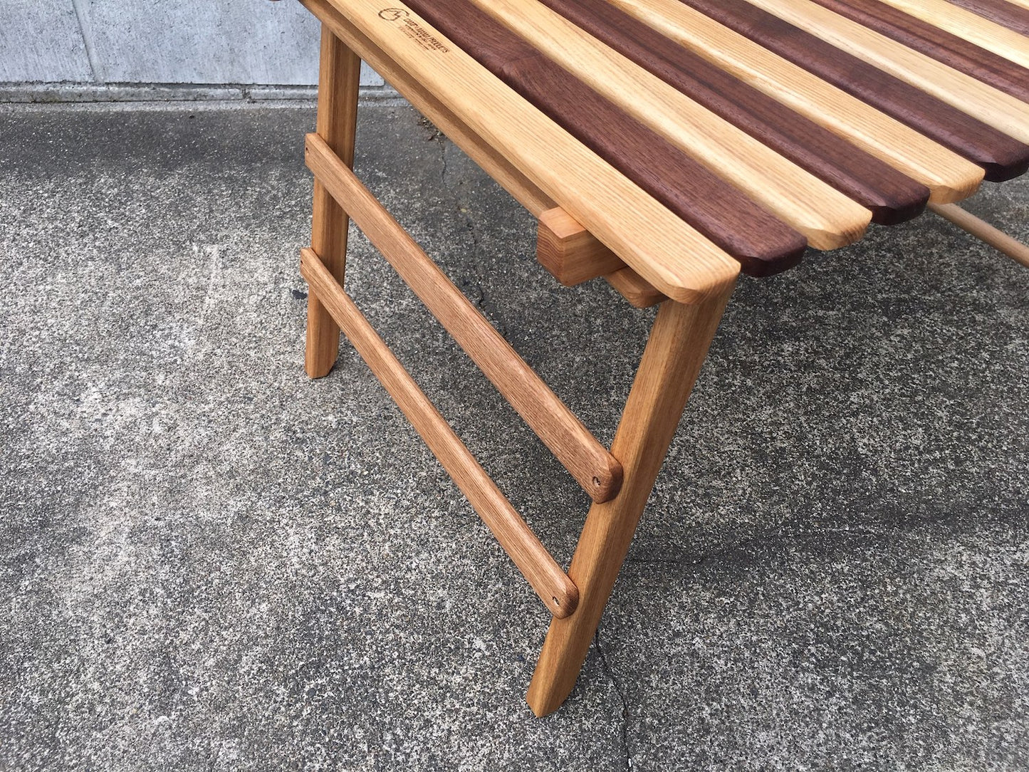 【CAMP★MANIA PRODUCTS】 COMPACT MID TABLE(L) walnut mix