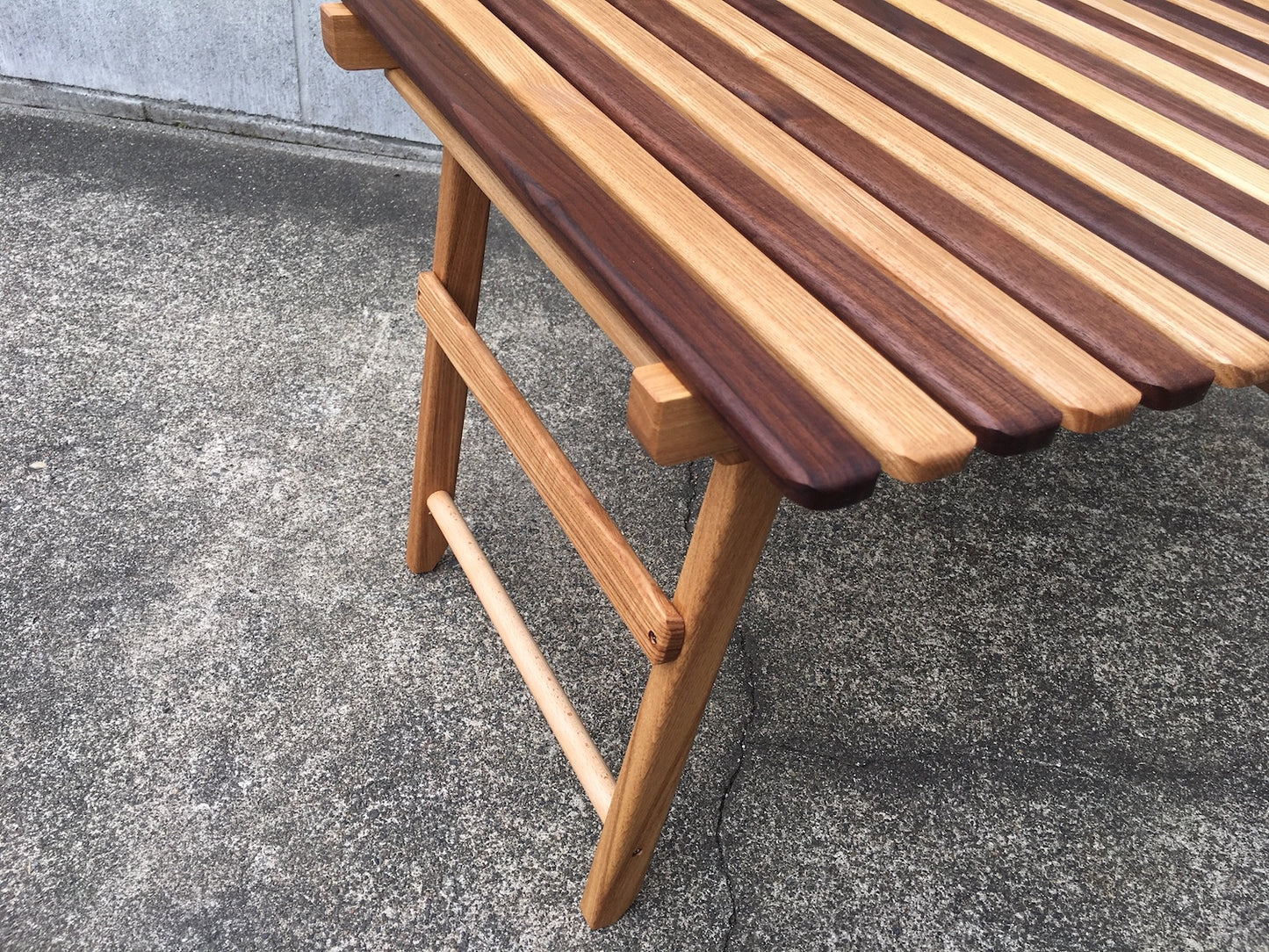 【CAMP★MANIA PRODUCTS】 COMPACT MID TABLE(L) walnut mix