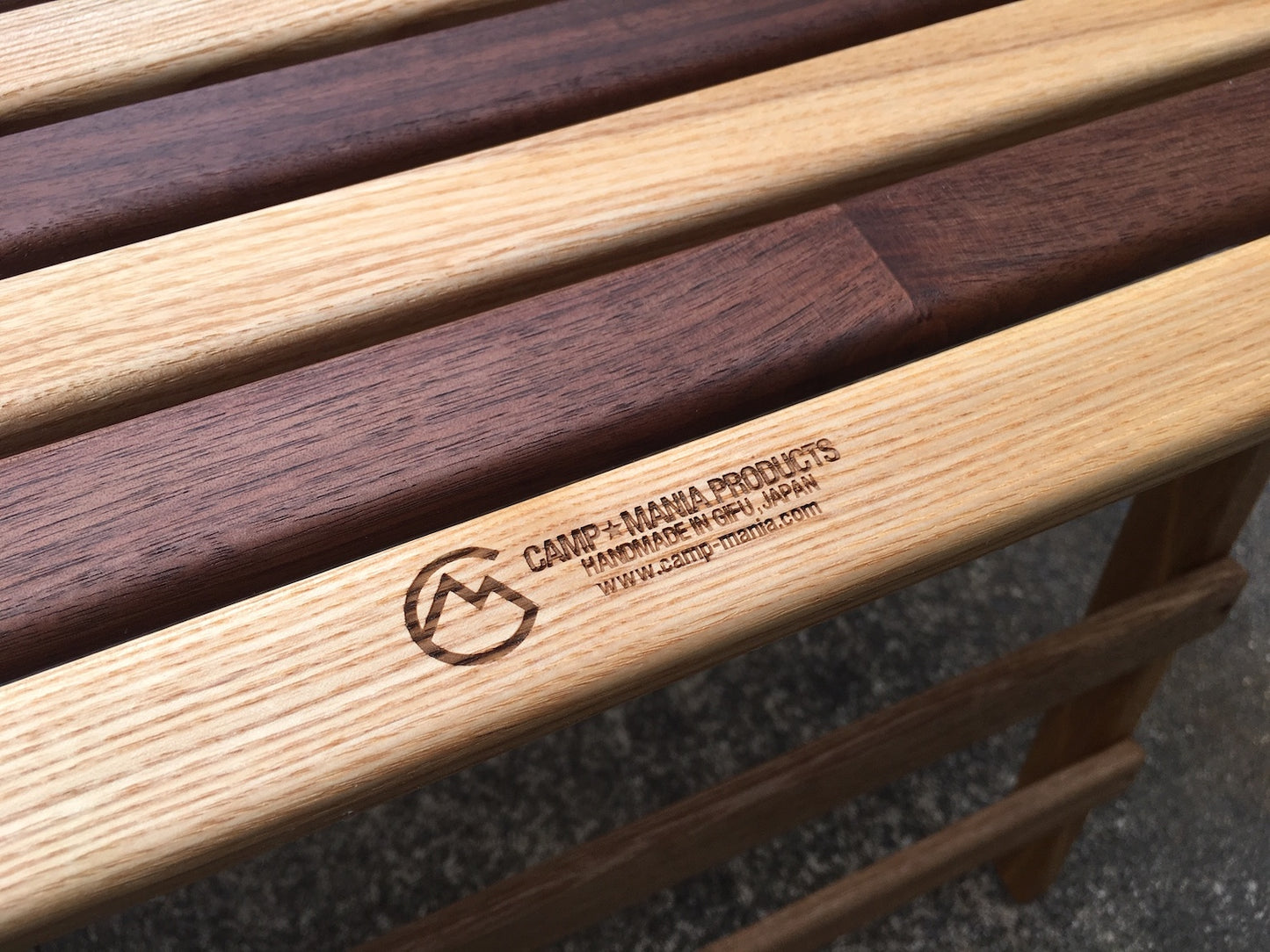【CAMP★MANIA PRODUCTS】 COMPACT MID TABLE(L) walnut mix