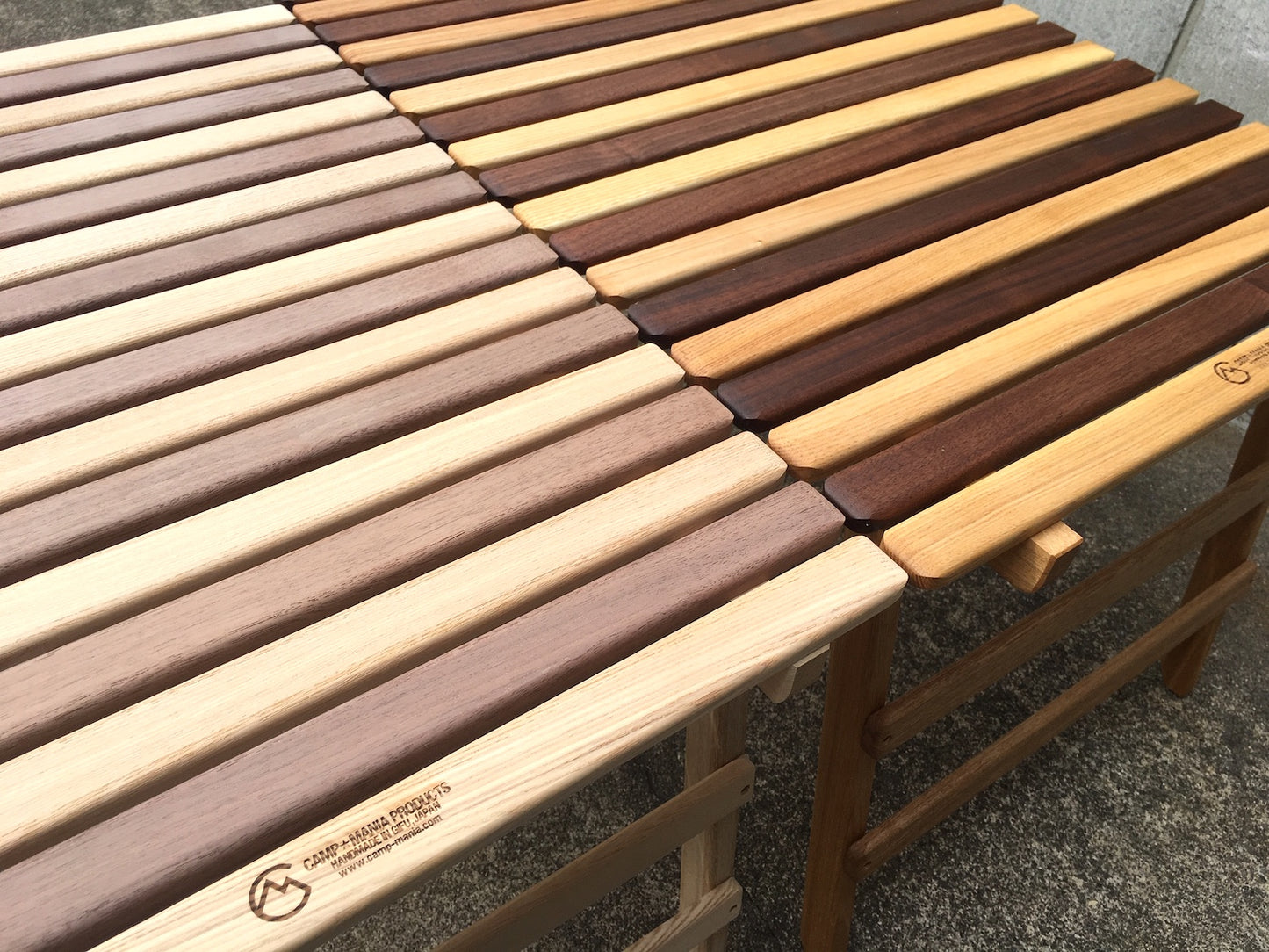 【CAMP★MANIA PRODUCTS】 COMPACT MID TABLE(L) walnut mix