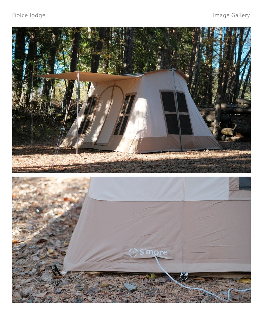 【S'more】ドルチェロッジ ロッジ型ポリコットンテント