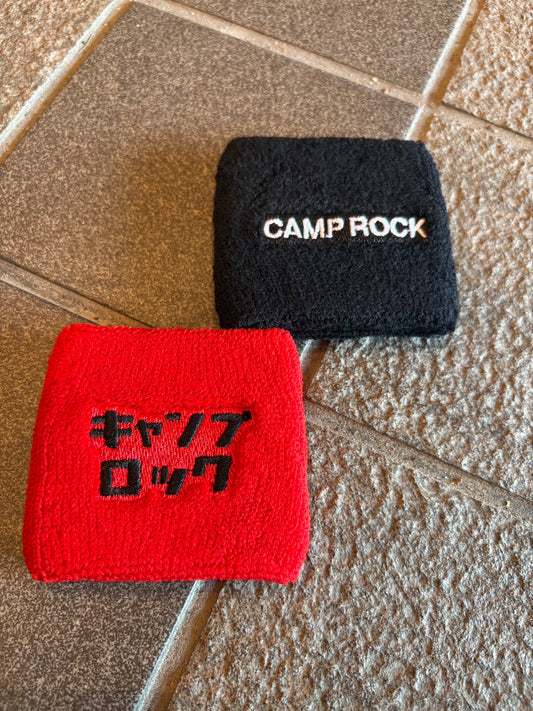 【熊本地震復興支援チャリティ】CampRock リストバンド（赤／黒）"送料無料”