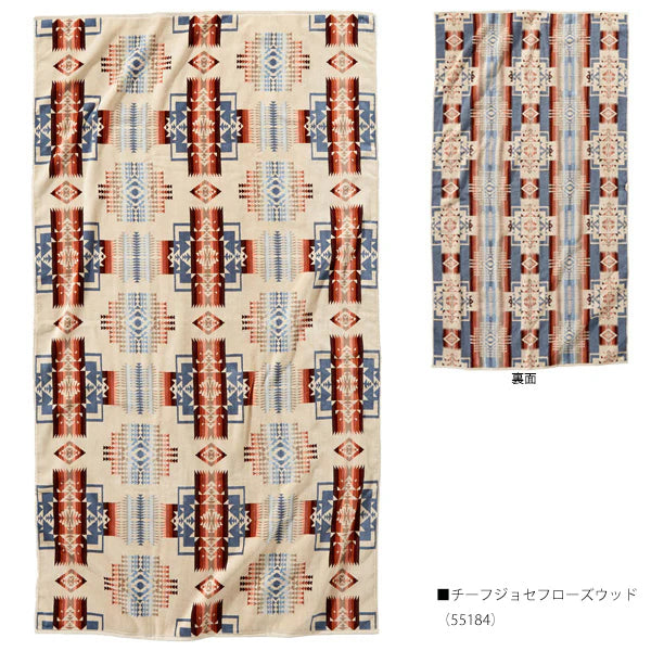 【PENDLETON】ジャガードバスタオルオーバーサイズ　チーフジョセフローズウッド