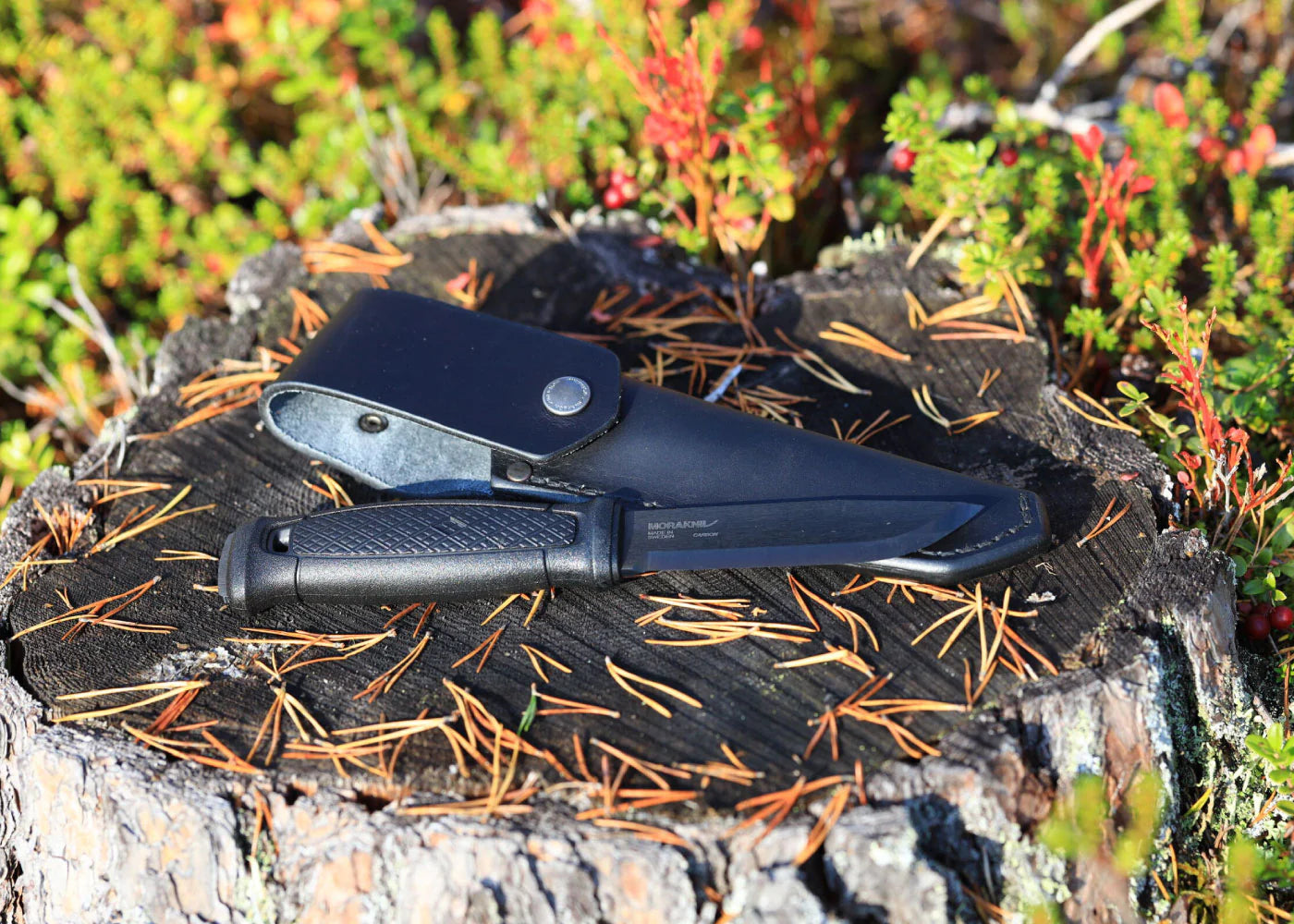 【MORAKNIV】モーラナイフ ガーバーグ ブラックブレード レザーシース