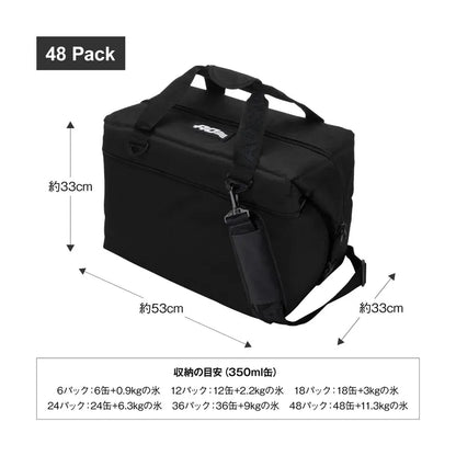 【AO Coolers】 キャンバス ソフトクーラー　ブラック 各サイズ