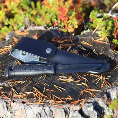 【MORAKNIV】モーラナイフ ガーバーグ ブラックブレード レザーシース