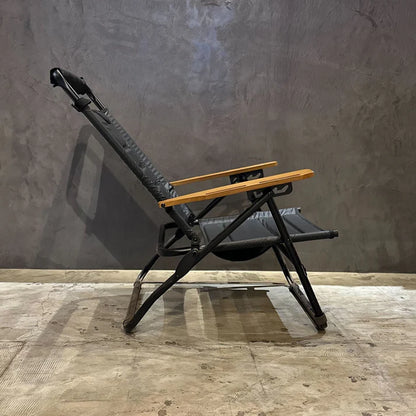 【AS2OV】HIGH BACK RECLINING LOW ROVER CHAIR BLACK ハイバックローバーチェア ブラック