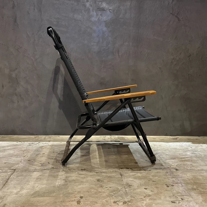 【AS2OV】HIGH BACK RECLINING LOW ROVER CHAIR BLACK ハイバックローバーチェア ブラック