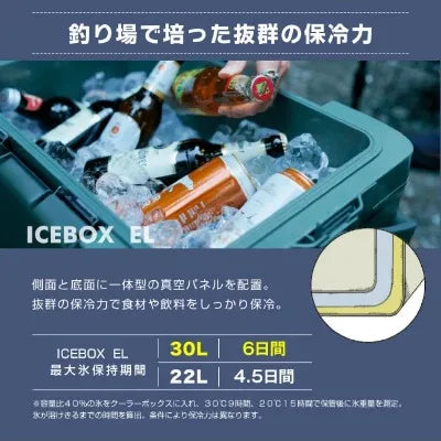 【SHIMANO】ICE BOX EL チャコール 30L NX-230V チャコール 01