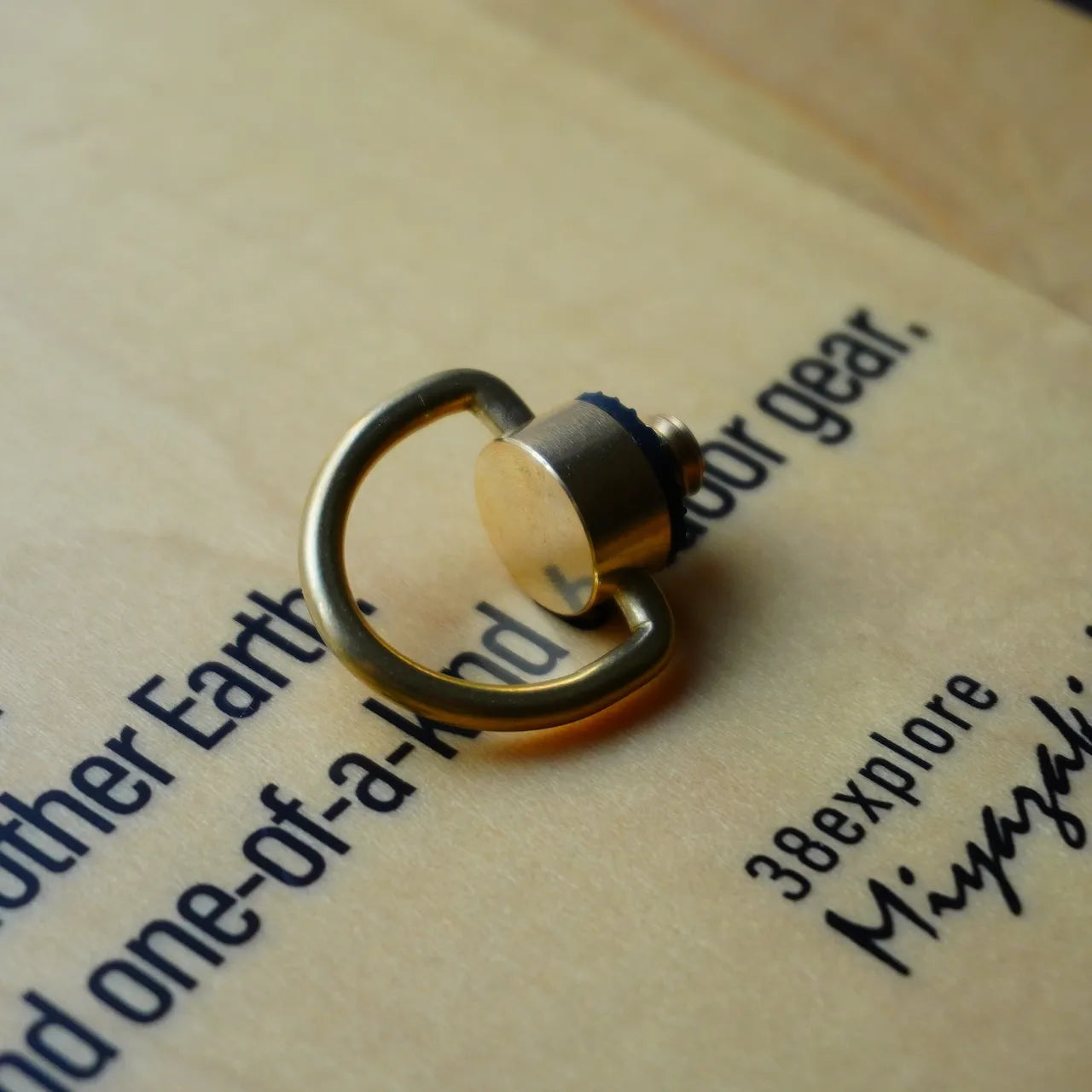 【38explore】TOREOTTO38Dリング D-Ring (リアル真鍮)