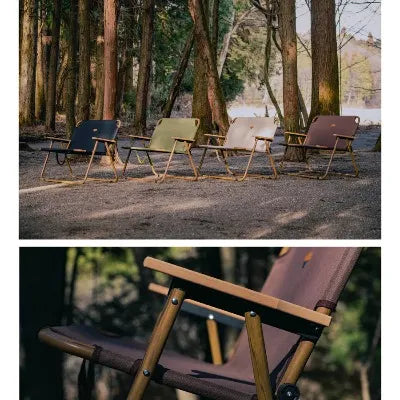 【S'more】 chummy bench チャミーベンチ 木調アルミの2人掛けベンチ