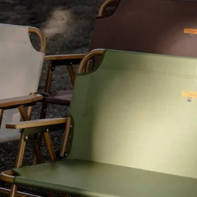 【S'more】 chummy bench チャミーベンチ 木調アルミの2人掛けベンチ