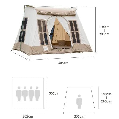 【S'more】Dolce Lodge ドルチェロッジ ロッジ型ポリコットンテント