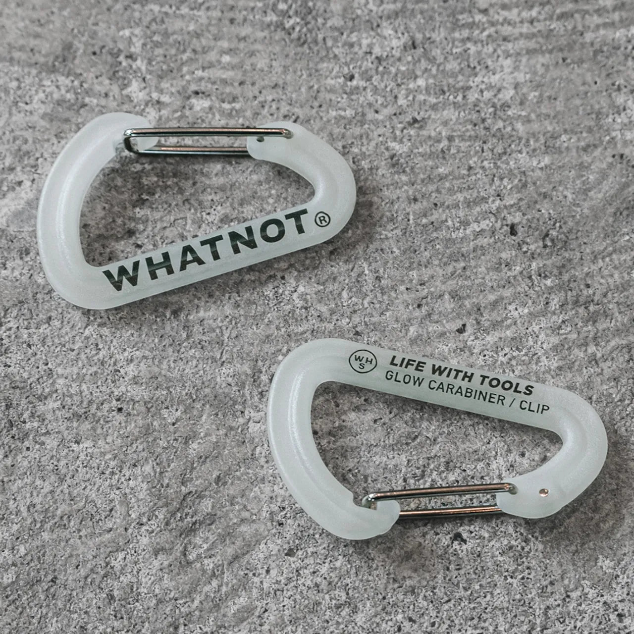 【WHATNOT】蓄光カラビナ｜GLOW CARABINER（1個）