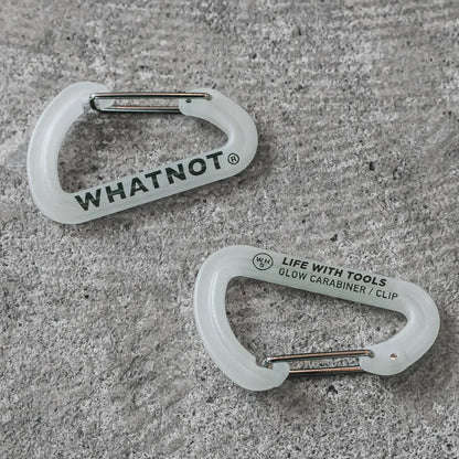【WHATNOT】蓄光カラビナ｜GLOW CARABINER（1個）