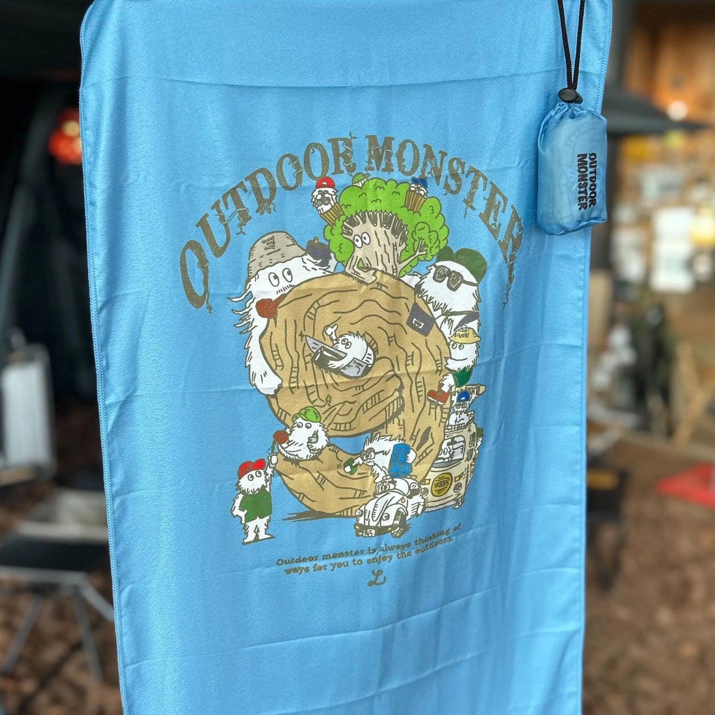 【OUTDOOR MONSTER】モンスターズ9オリジナルタオル 速乾
