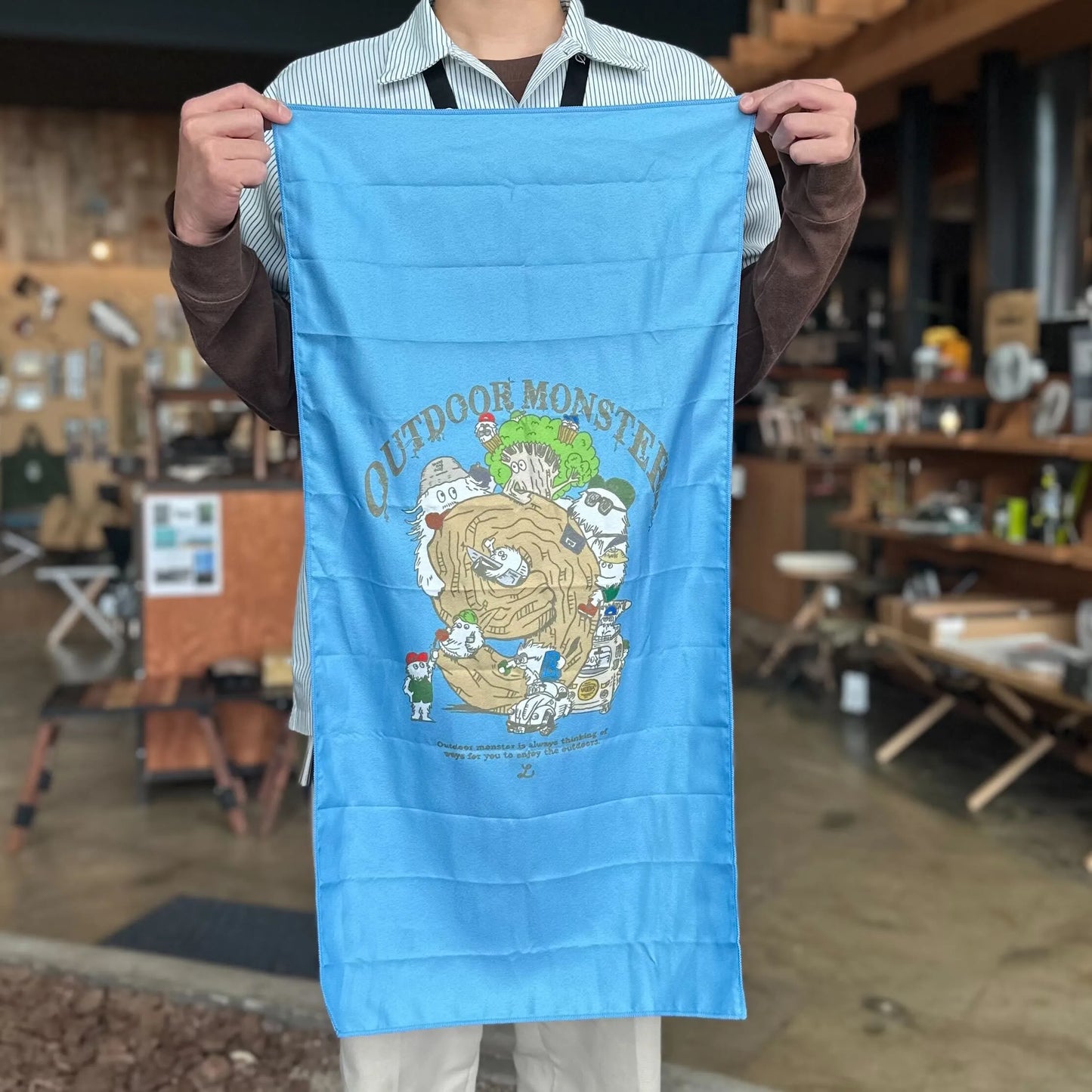 【OUTDOOR MONSTER】モンスターズ9オリジナルタオル 速乾