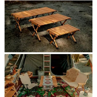 【S'more】Woodi Roll Table 　ウッディロールテーブル