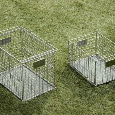 【ANOBA】フォールディングワイヤーバスケット M SUS Ver.