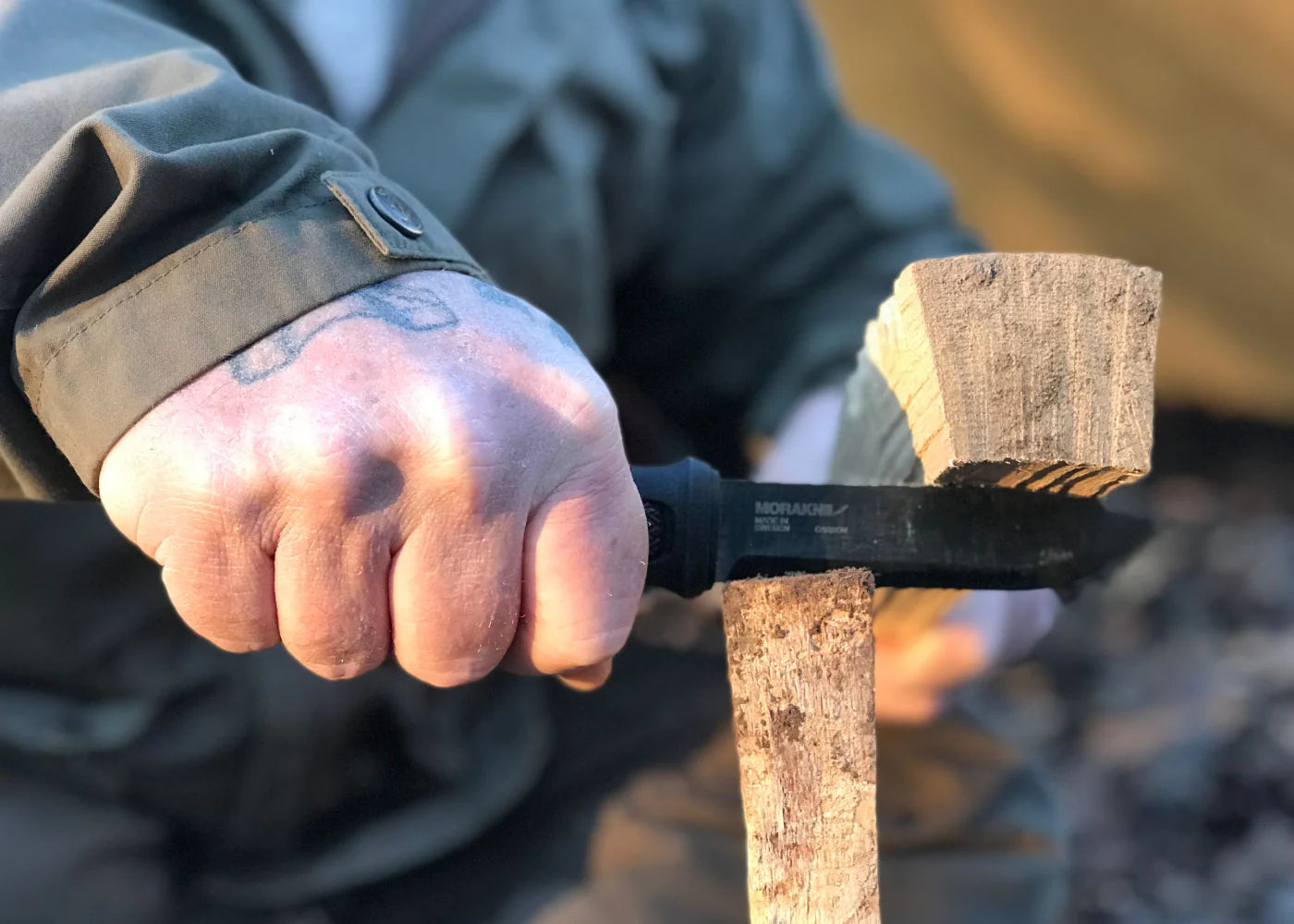 【MORAKNIV】モーラナイフ ガーバーグ ブラックブレード レザーシース