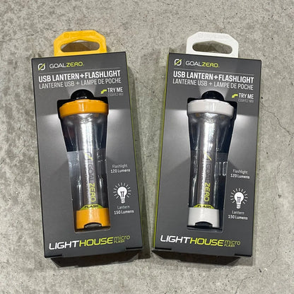 【GOAL ZERO】限定カラー lighthouse micro flash オレンジ ホワイト