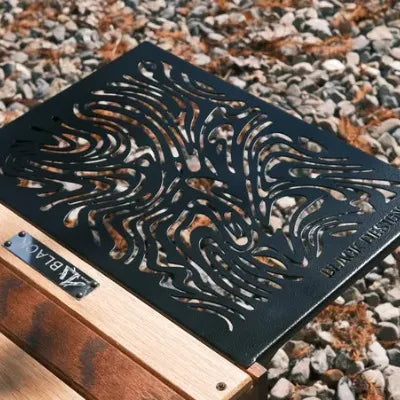 2枚セット BLACK DESIGN アイアンプレート ツリー ハレテーブル