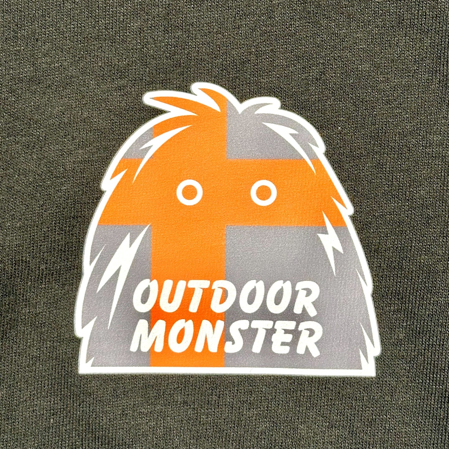 【CROSS ORANGE】アウトドアモンスター オリジナル ロングスリーブTシャツ（ブラック）