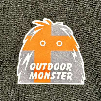 【CROSS ORANGE】アウトドアモンスター オリジナル ロングスリーブTシャツ（ブラック）