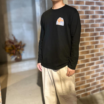 【CROSS ORANGE】アウトドアモンスター オリジナル ロングスリーブTシャツ（ブラック）