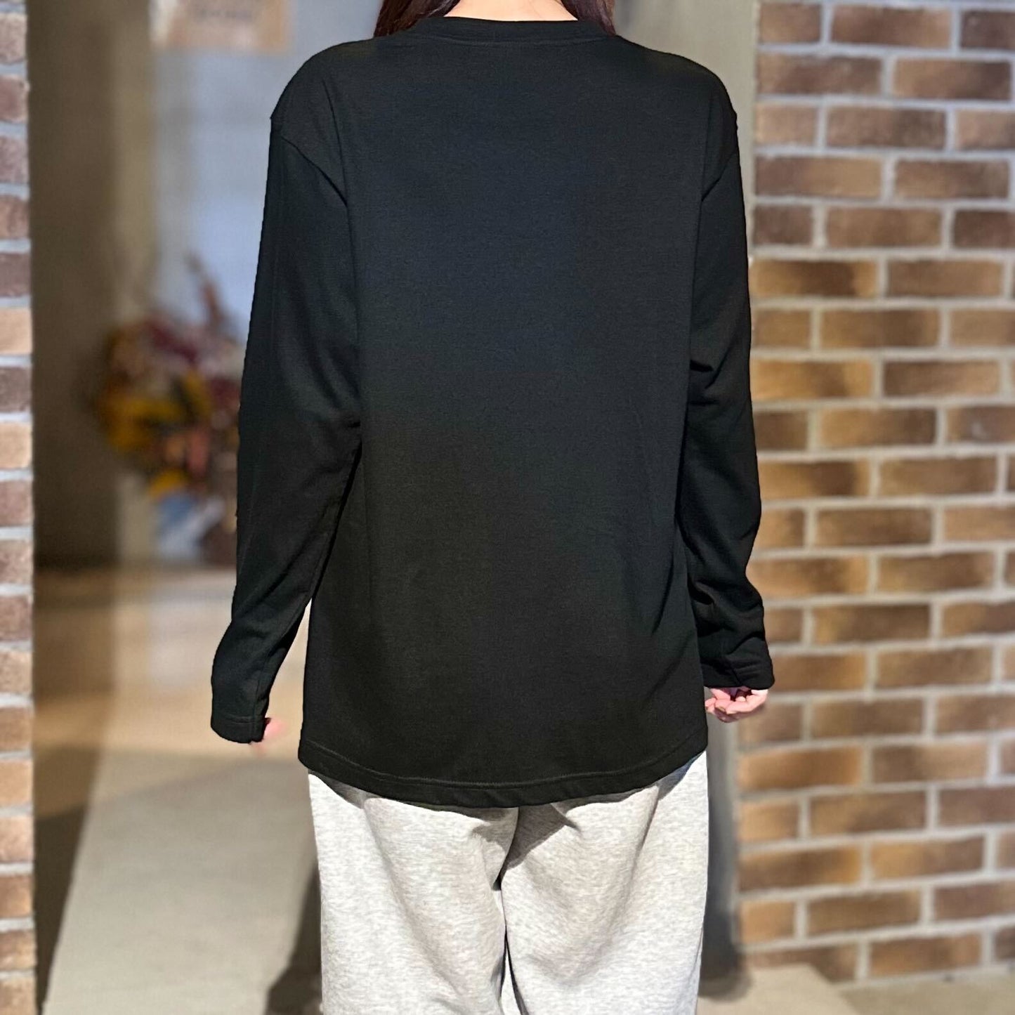 【CROSS ORANGE】アウトドアモンスター オリジナル ロングスリーブTシャツ（ブラック）