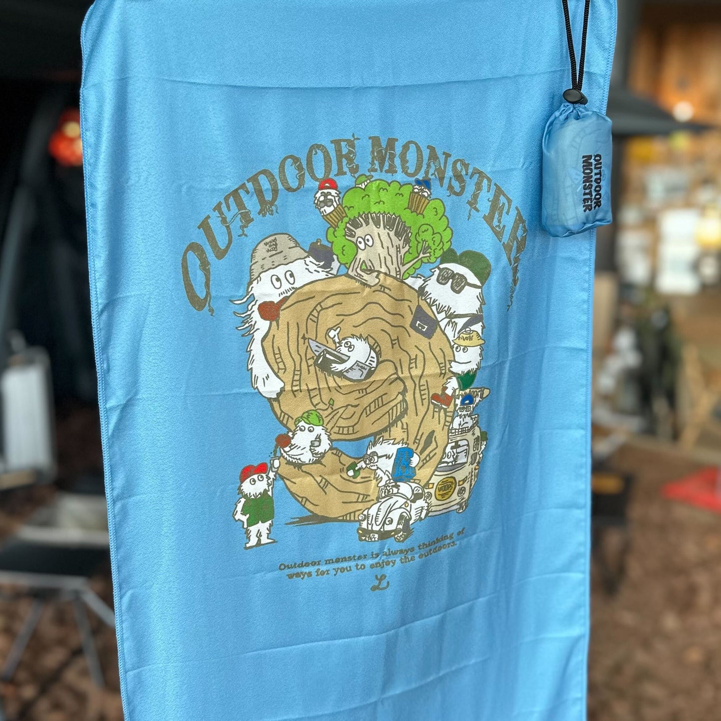 【OUTDOOR MONSTER】モンスターズ9オリジナルタオル 速乾