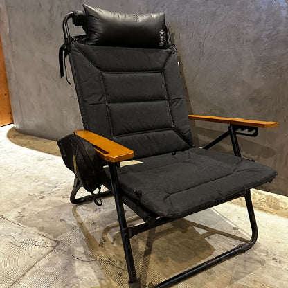 【AS2OV】HIGH BACK RECLINING LOW ROVER CHAIR BLACK ハイバックローバーチェア ブラック