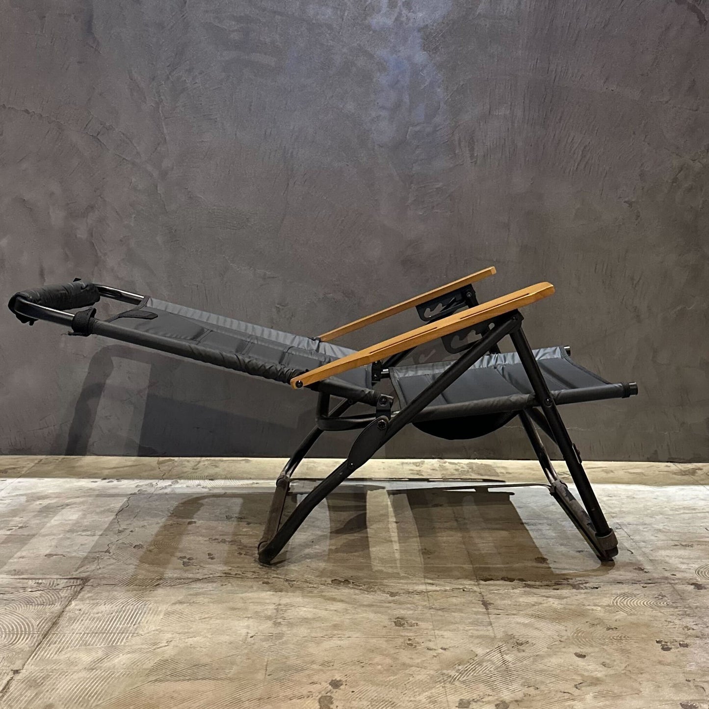 【AS2OV】HIGH BACK RECLINING LOW ROVER CHAIR BLACK ハイバックローバーチェア ブラック